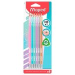 Crayon à papier - maped - glitter deco pastel - 6 pièces - couleur pastel - ergonomique Crayon à papier - maped - glitter deco pastel - 6 pièces - couleur pastel - ergonomique
