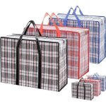 6 extra large panier a linge sac de rangement rutilisable grand sac cabas multi - usages fermeture zippe ...