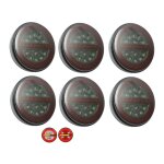 6 feux arriere led 12v 24v cabochon fum stop position effet non clignotant dynamique recul hamburger ...