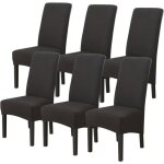 6 housses chaises grand taille noir salle � manger universelle mariage r�union protection moderne