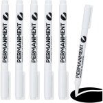 6 marqueurs blancs pointe fine feutre acrylique imperm�able marqueur blanc indelebile permanent stylo ...