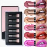 6 mini coffret de rouge a levre pailletmtallique briller lipstickrouge  levre  haut pigment texture ...