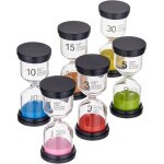 Minuteur sablier - the twiddlers - 6 couleurs - 1  30 minutes - verre de borosilicate