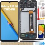 6. 6 noir kit �cran lcd avec ch�ssis pour samsung galaxy a13 4g sm - a135f sm - a137f �cran complet tactile ...