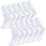 6 paires chaussette sport blanche pour homme et femme classiques chaussettes confortables respirantes ...