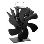 Ventilateur de po�le - aimoonsa - 6 pales - thermo�lectrique auto - aliment� - silencieux 35 db