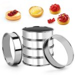 6 pcs cercle patisserie cercle tarteletterond moules � g�teauxcercles � p�tisseriesmoules � p�tisseriepour ...
