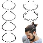 6 pcs m�tal bandeaux de cheveux serre - t�te en m�tal ondul�s �lastique accessoires de cheveux bandeaux ...