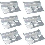 6 pcs rail de suspension fixation plaque support placards meubles rail de suspension pour meuble 60mm ...