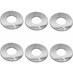 6 pcs rosace de robinet en acier chrom cache - tuyaux pour douches et plomberie couleurs multiples largeight ...