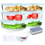 6 pices 1520ml botes - repas en verreboite verre hermetique alimentaire avec couvercle