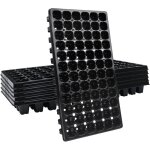 Plateau de semis - gigicial - 72 cellules - plastique durable - idal pour microgreens - pack de 6