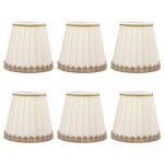 6 pices bougie lampe abat - jour pince sur tissus abat - jour ensemble pour lampe de table applique