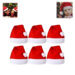 6 pi�ces - chapeaux de no�l - chapeaux de p�re no�l pour enfants - unisexe - chaud et confortable - chapeaux ...