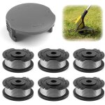6 pices fil coupe bordure bosch 165mm 6m bobine rechange f016800569 avec couvercle de bobine de rechange ...