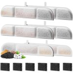 6 pi�ces filtres fontaine eau chat filtres de remplacement pour 2. 5l fontaine a eau chat sans fil quadruple ...