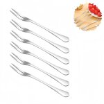 6 pi�ces - fourchettes en acier inoxydable - fourchettes � escargots - fourchettes � ap�ritif - 132 * ...