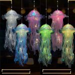 6 pi�ces lanterne m�duse lumineuse lampe � suspendre en forme de m�duse lanternes m�duses � suspendre ...