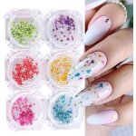 6 pi�ces nail art flowers set decorationgeln�gel zubeh�rnail art aufkleberkit de fleurs s�ch�esd�calcomanies ...