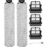 6 pices rouleau de brosse de rechange et filtre pour tineco ifloor 3 / floor one s3 accessoires pour ...