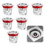 6 pices siphon douche bonde douche clapet anti odeur douche dispositif anti odeurs pour drain de douche ...