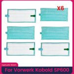6 pices de tampons de nettoyage pour aspirateur vorwerk kobold sp600 pices de rechange lavables pour ...