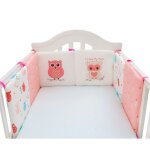 6 pièces tour de lit ensemble pare - choc literie enfant lit bébé 30 * 30cm - (chouette rose) 6 pièces tour de lit ensemble pare - choc literie enfant lit bébé 30 * 30cm - (chouette rose)