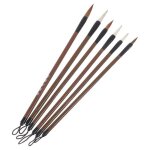 6 pinceaux de calligraphie pinceaux kanji pinceaux d�criture chinoise pour pinceaux � encre aquarelle ...