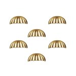 6 un. poignées de meuble coquille en laiton vieilli pour porte cuisine - entraxe 32mm 6 un. poignées de meuble coquille en laiton vieilli pour porte cuisine - entraxe 32mm