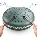 6 pouces 11 tons tongue drums mini tambour handpan enfant c key percussion steel tongue drum pour d�butants ...