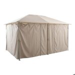 6 rideaux pour tonnelle santorini beige lin - hesp�ride
