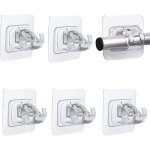 6 supports de tringle  rideaux pas de supports de tringle auto - adhsifs pour crochets de rideau  ...