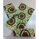 6 verges - champagne - tissu imprim hollandais super w robe de bureau orne dor 100% coton vritable ...