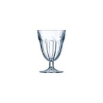 Verre  pied - luminarc - roman - 21 cl - gris - hauteur 12. 2 cm