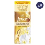 6 x 140 g lenor parfum de linge en perles parfum ambre et orchid�e