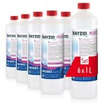 6 x1 l bayzid� - �limination rapide de la turbidit� pour piscines avec cartouches et boules filtrantes ...