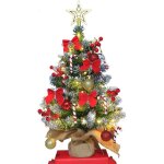 60 cm petit sapin de noel lumineux led bricolage sapin d�cor� sapin de no�l de table pour la d�coration ...