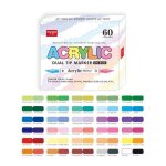 60 couleur feutre acrylique à double pointemarqueur peinture acrylique avec pointe extra fine de 07 mmpermanen ... 60 couleur feutre acrylique à double pointemarqueur peinture acrylique avec pointe extra fine de 07 mmpermanen ...