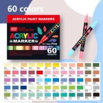 60 couleurs feutres peinture acrylique ?feutre acrylique � pointe unique avec pointes de remplacement ...