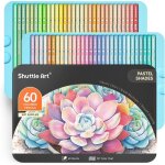 60 crayons de couleurs pastelcrayon de couleurs professionnel num�rot�crayons de couleur macaron dans ...