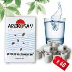 60 perles de céramique em grises filtration naturelle de leau du robinet purificateur et filtre calcaire ... 60 perles de céramique em grises filtration naturelle de leau du robinet purificateur et filtre calcaire ...