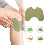 60 pieces anti pain knee patch heated self adhesive osteoarthritis knee herbal base for pain neck shoulders ...