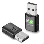 600 mbps sans fil usb wifi adaptateur antenne bi - bande 2. 4g / 5ghz lan usb 2. 0 pc ethernet rcepteur ...