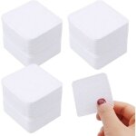 600pcs coton ongles gel non pelucheux cleaner degraissant lingettes vernis semi permanent - blanc