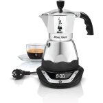 6093 - easy timer - cafetire italienne electrique en inox - 6 tasses - noir / gris - 270 ml