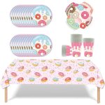 61 pi�ces de vaisselle de f�te pour beignets set de d�coration pour f�te de filles pour desserts et �v�nements ...