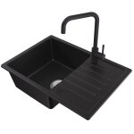 �vier de cuisine - cecipa max - granit - 65x45cm - �gouttoir r�versible - mitigeur cuisine - pour armoire ...