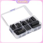 66pcs dip ic chip pobit insulater plastic pin pin ic ic assorment kit circuit components 6p � 28p