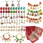 66pcs kit de fabrication bracelets à breloques en émail doré noëlbracelets pour loisirs créatifscadeau ... 66pcs kit de fabrication bracelets à breloques en émail doré noëlbracelets pour loisirs créatifscadeau ...