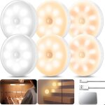 6pack lampe detecteur de mouvement interieur clairage de placard chargement usb lampe murale sans fil ...